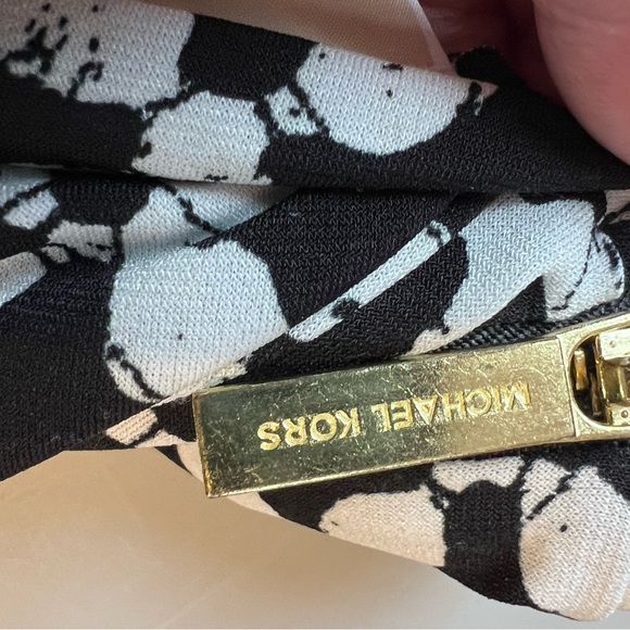 Michael Kors Black and White Geometric Dress L - Picture 7 of 8